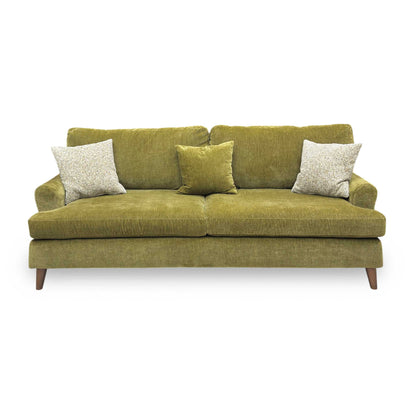 Front-facing view of the 4-seater Jackson sofa with plush back cushions.