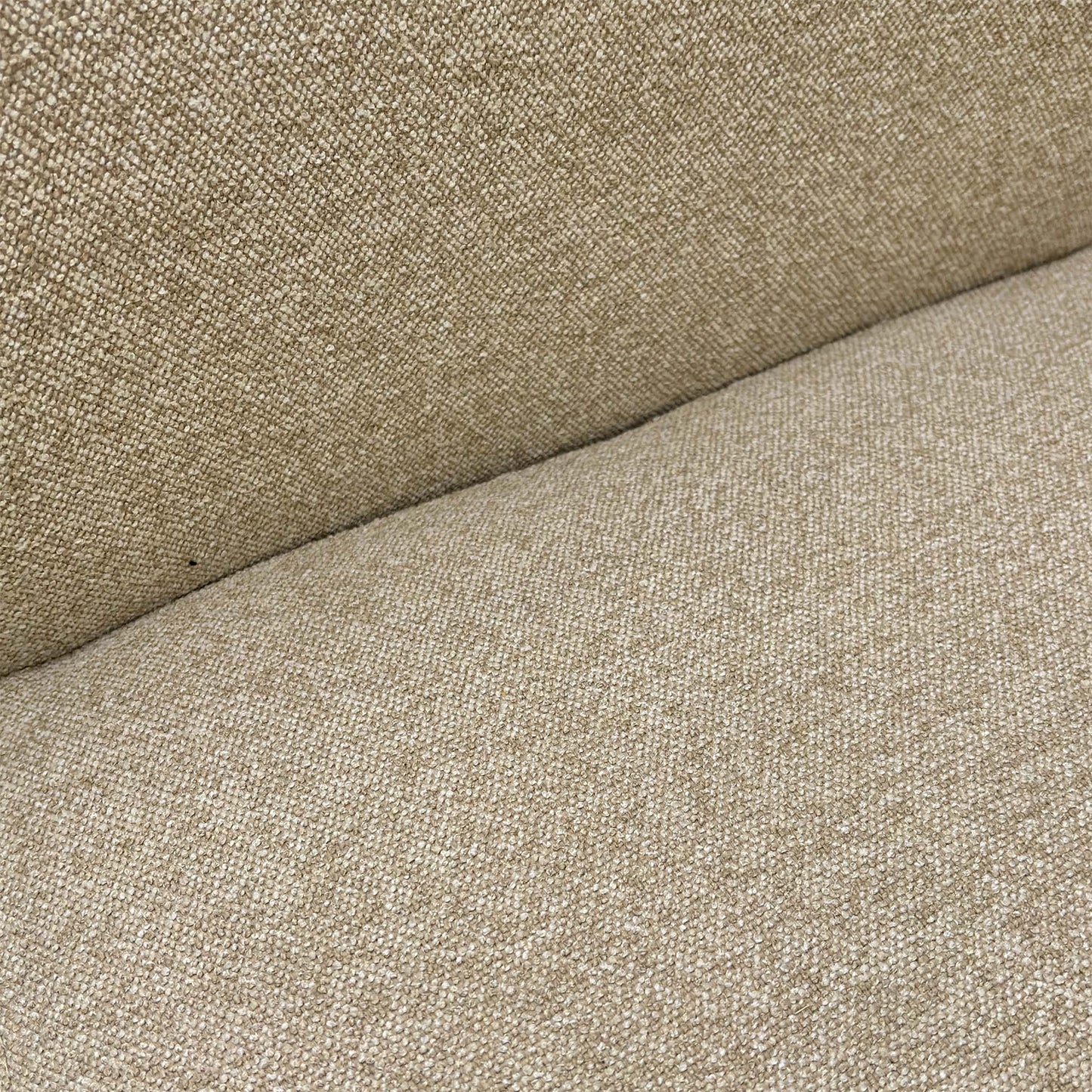 Close-up of the Neutral woven fabric, highlighting the durable multi-tonal weave and the premium, soft-touch finish.