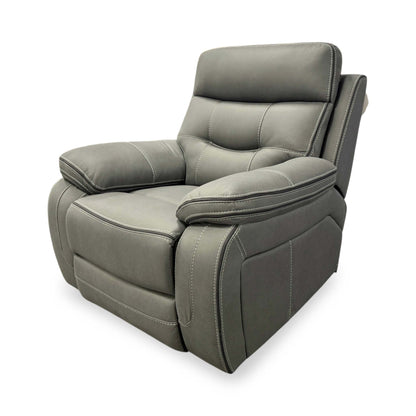 'Dante' Grey Fabric Manual Recliner Chair