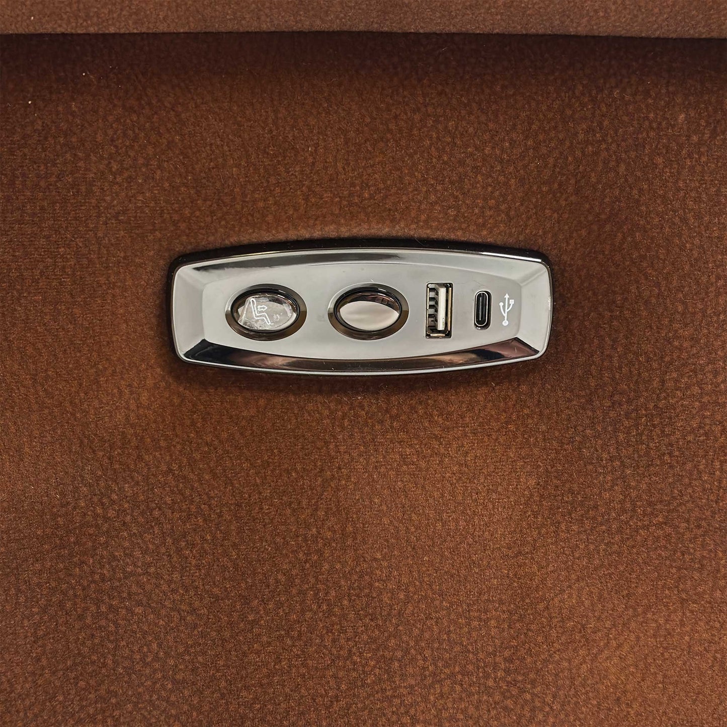 ‘Wade’ Sfa-Pey-R06 Caramel Velvet 3 Seater Power Recliner Sofa