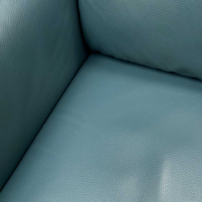 World of Leather Compact Collection ‘Petit’ Bv-301e Lake Green Leather 2 Seater Power Recliner Sofa