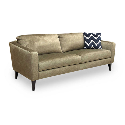 ‘Oslo’ Vogue Olive Green Velvet 3 Seater Sofa