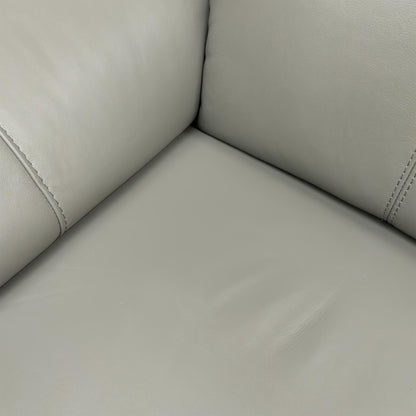 Close-up of the generously padded armrests on the Utah sofa, designed for enhanced comfort while reclining or sitting.