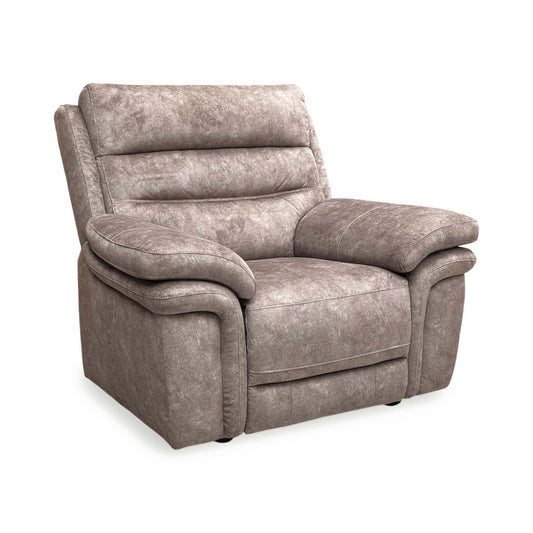Berlin classic brown velvet chair, angled view showing the padded arms and ribbed back