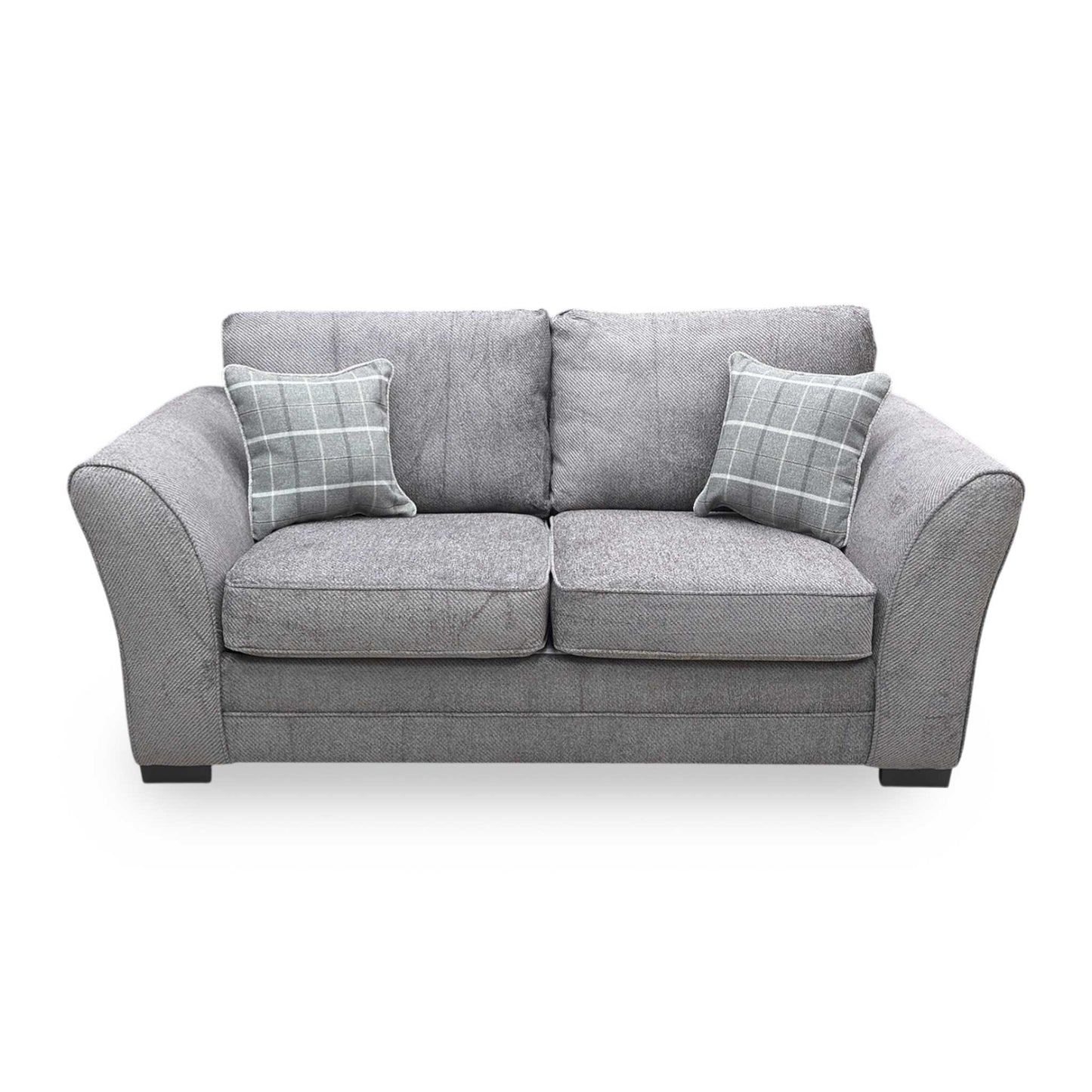 Front shot of the sleek sofa feet and the integrated pull-out handle, showing the practical design and high-quality finish of the Sophie model.