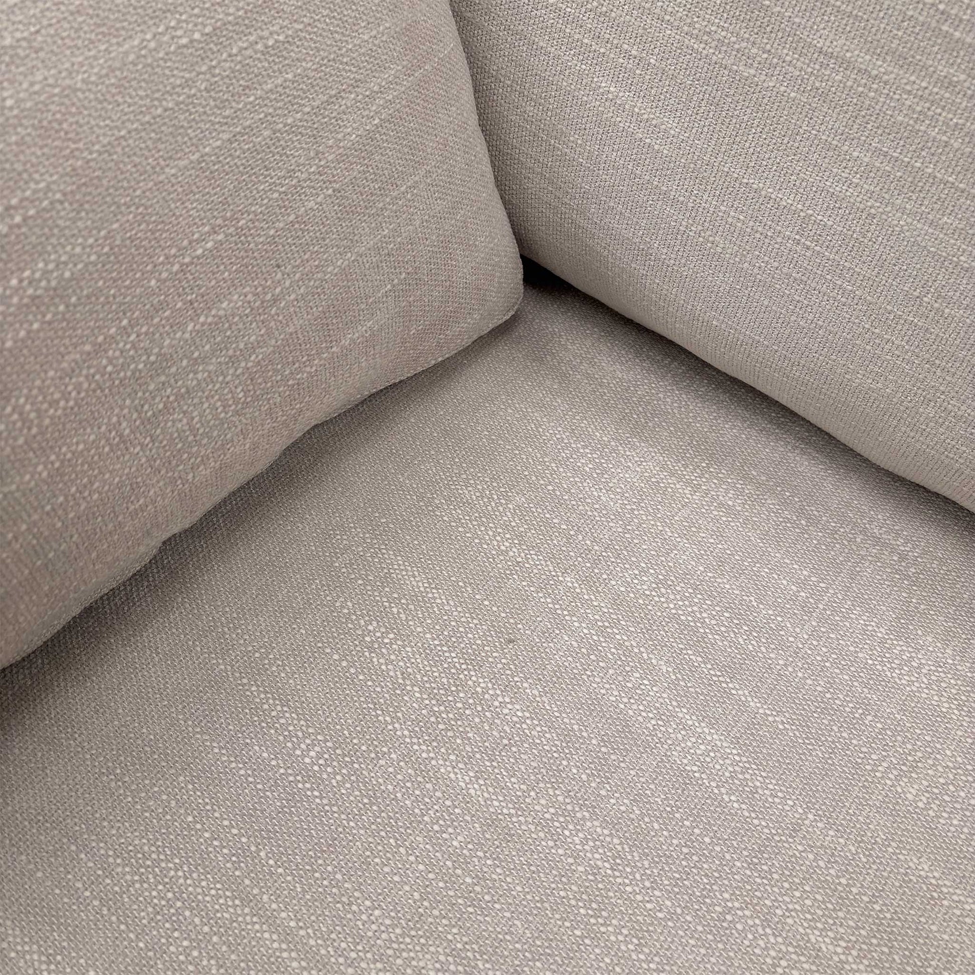 Close-up of the support feet and base construction of the Roma pewter grey sofa bed.