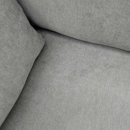 Close-up of the support feet and base construction of the Roma pewter grey sofa bed.