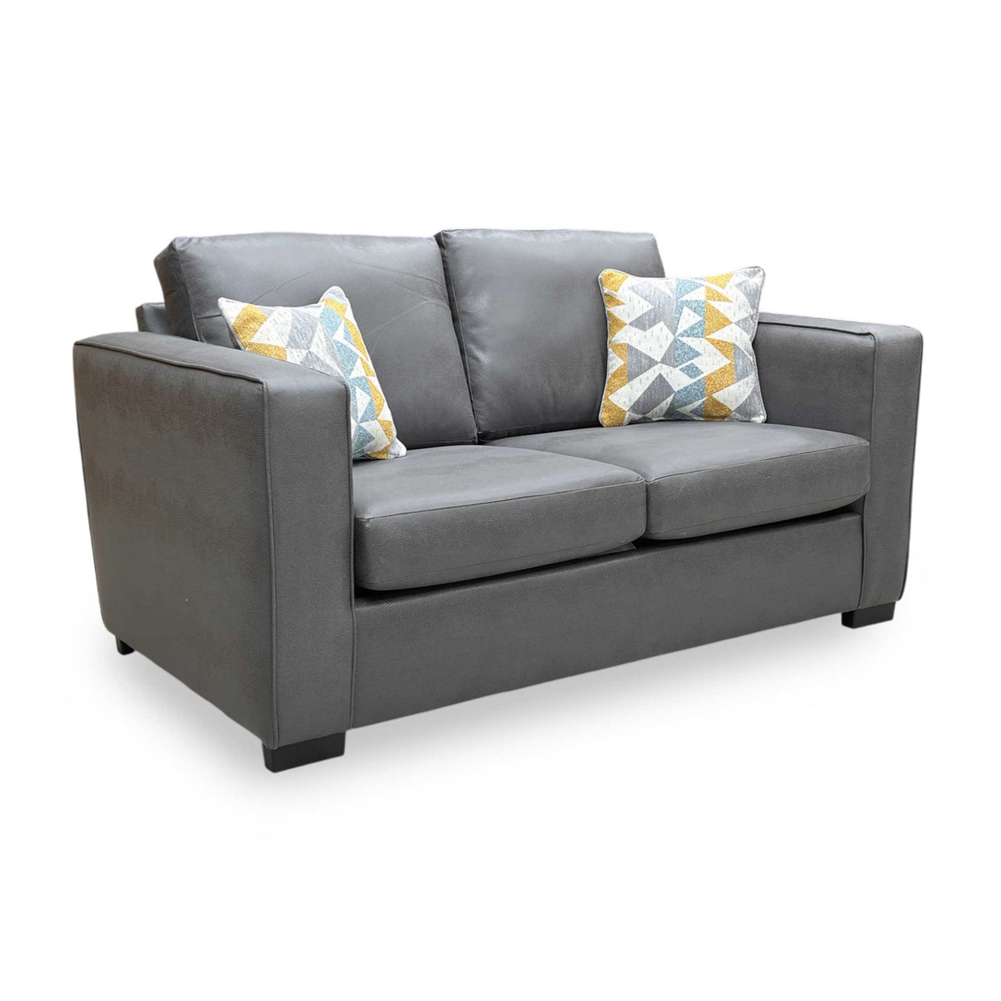 Side view of the Newton sofa bed, showing the clean lines and space-saving design perfect for small rooms or offices.