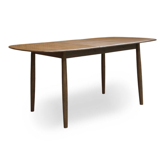 'Stockholm’ Dark Oak Solid Oak 125cm Small Extending Dining Table
