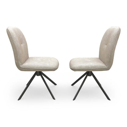 Side profile of the Perla chair showcasing the ergonomic design and foam-cushioned support.