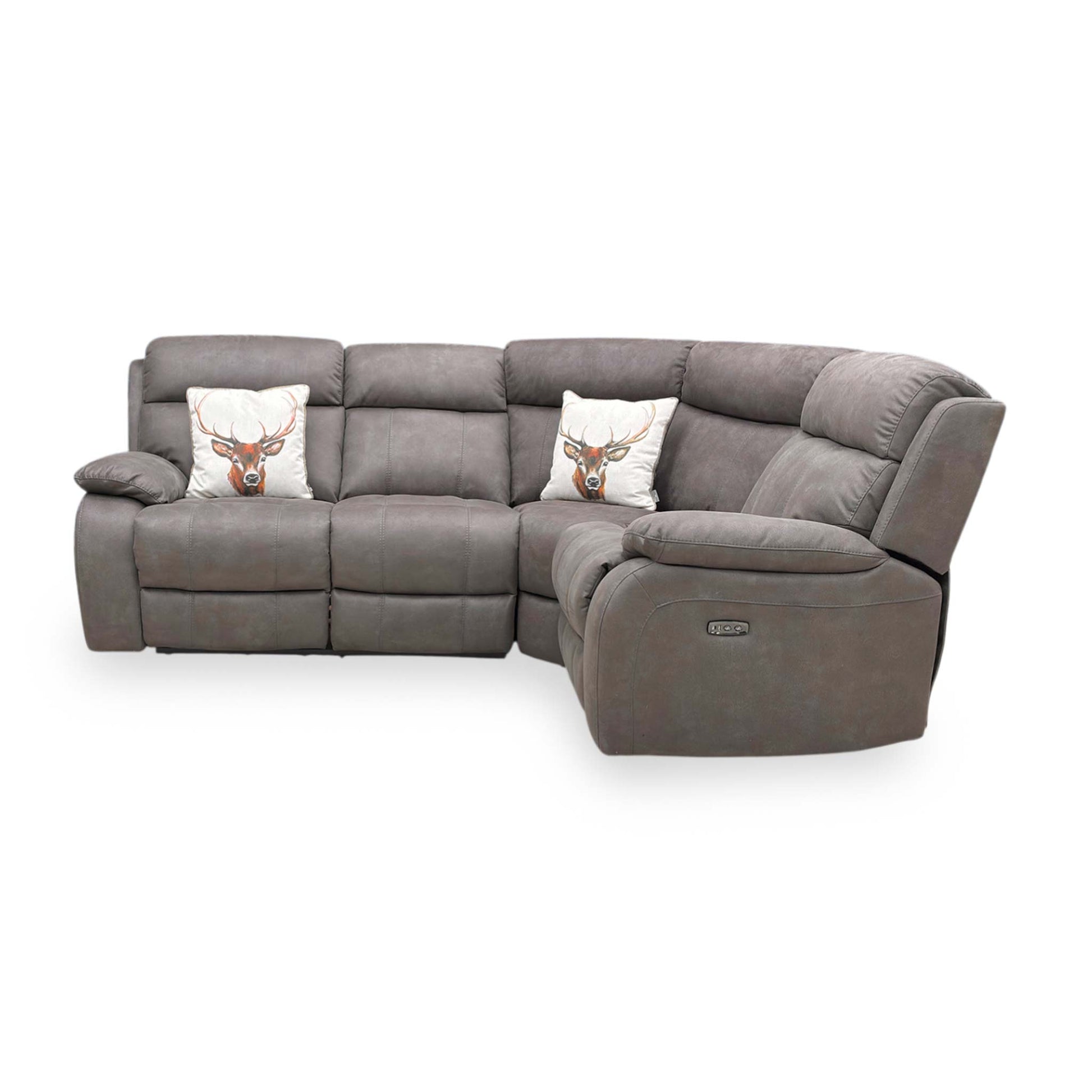 front view of the Moreno sofa, emphasizing the clean lines and comfortable high-back design suitable for contemporary homes.
