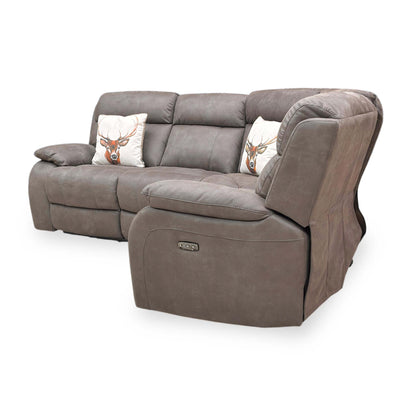 View of the power reclining seat not in action, showing ultimate relaxation.