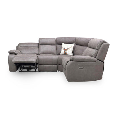 Side profile of the right-hand facing chaise section, highlighting the deep seat cushions and ergonomic back support.
