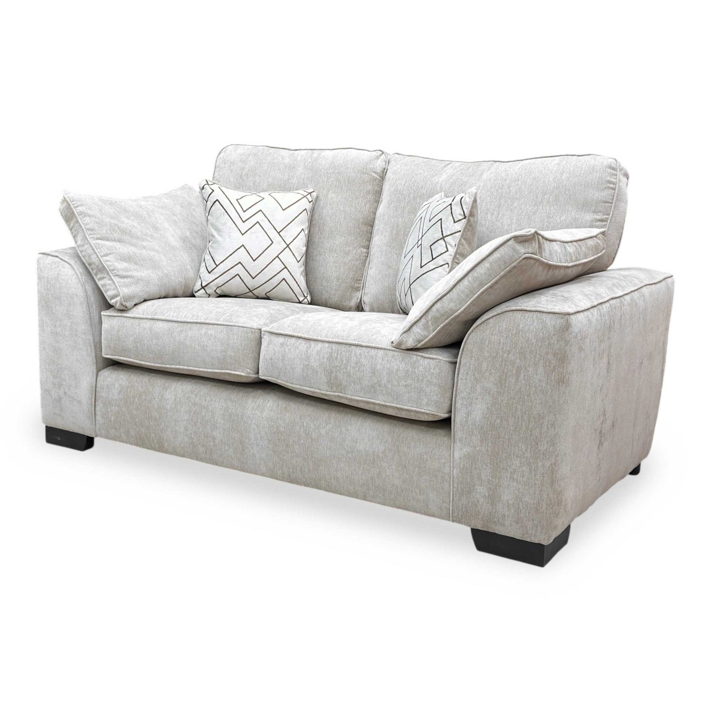 Side profile of the Harvey sofa, showing the sturdy construction and low-profile feet.
