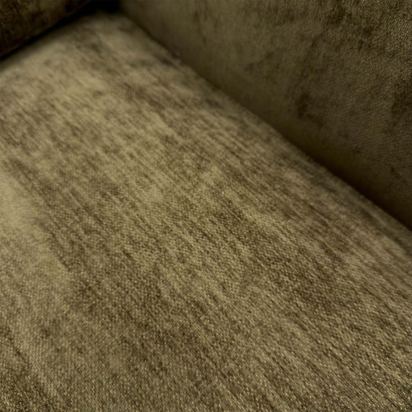 Close-up of the Olive Green Derwent soft weave fabric, illustrating the detailed weave and high-quality finish.