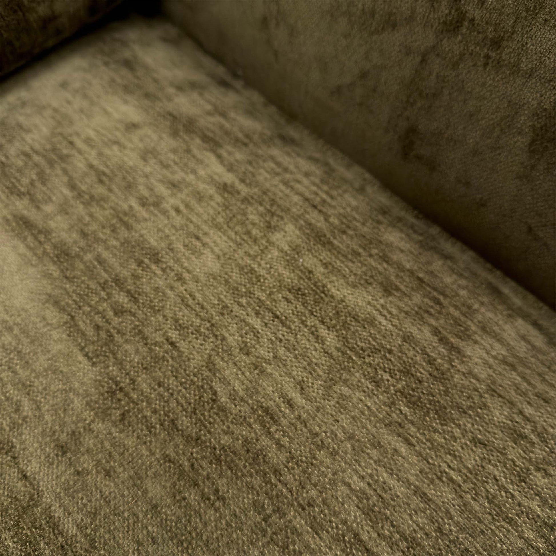 Close-up of the Olive Green Derwent soft weave fabric, illustrating the detailed weave and high-quality finish.