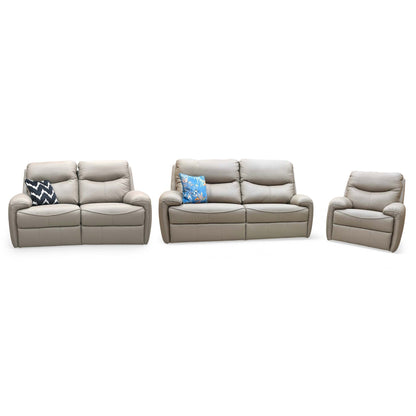 G Plan 'Amesbury' L846 Cambridge Taupe Leather 3 + 2 Seater Sofa + Chair - product photo 5