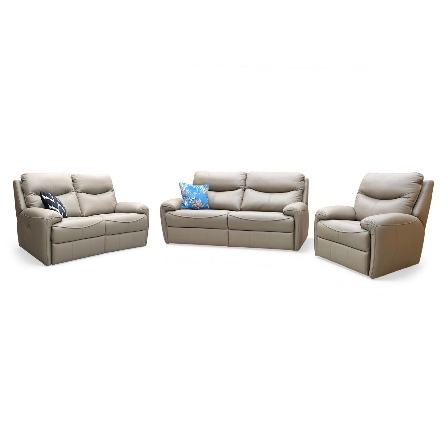 G Plan 'Amesbury' L846 Cambridge Taupe Leather 3 + 2 Seater Sofa + Chair - product photo 6