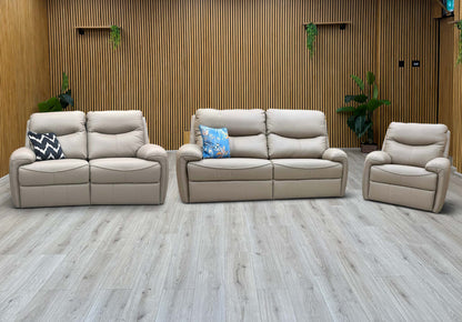 G Plan 'Amesbury' L846 Cambridge Taupe Leather 3 + 2 Seater Sofa + Chair - product photo 3