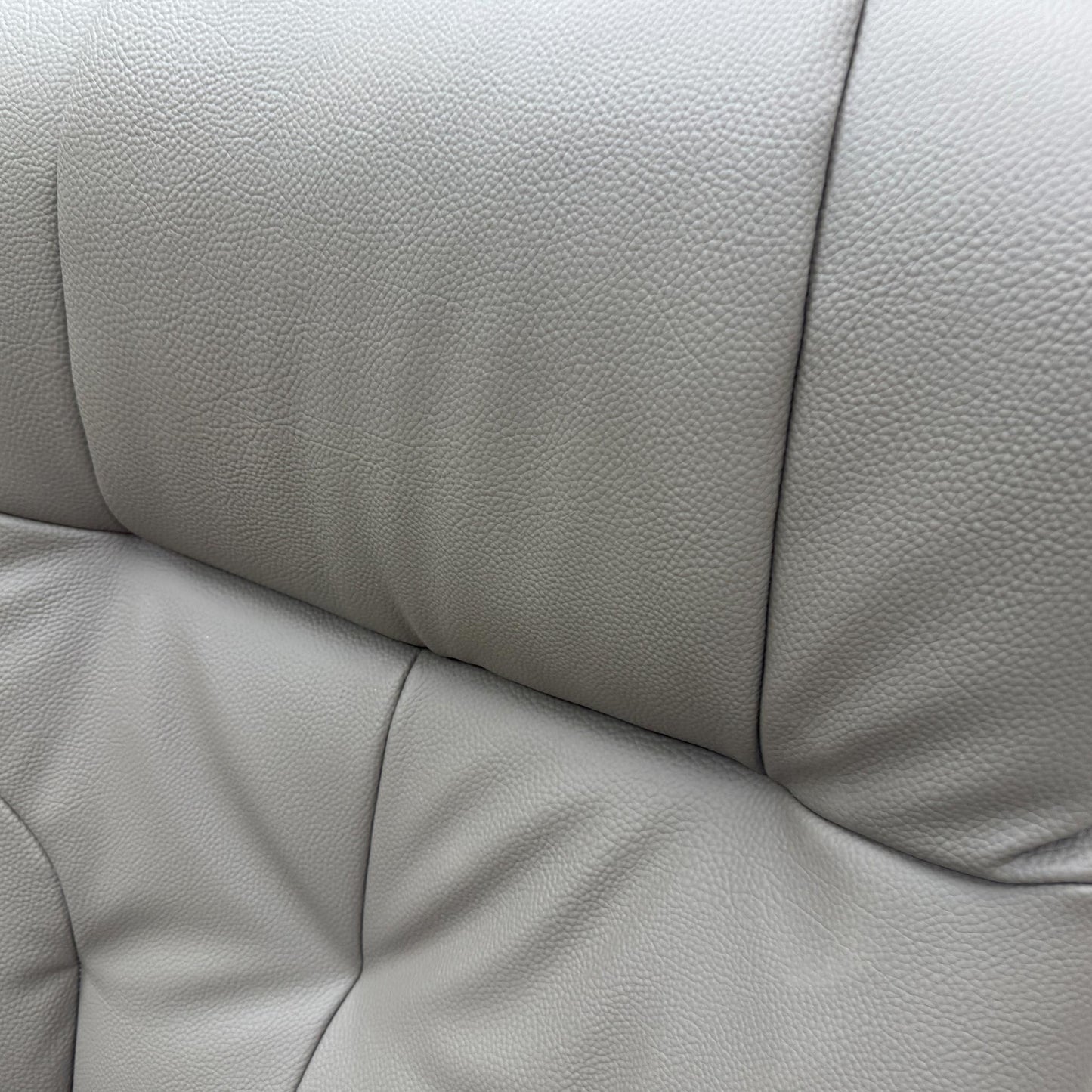 'Muscat' Dark Grey PU Leather Swivel Recliner Chair and Footstool
