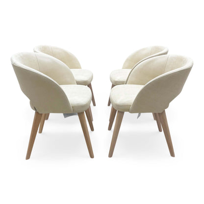 Front profile of the chair highlighting the wide, comfortable seat and contemporary low-back styling.
