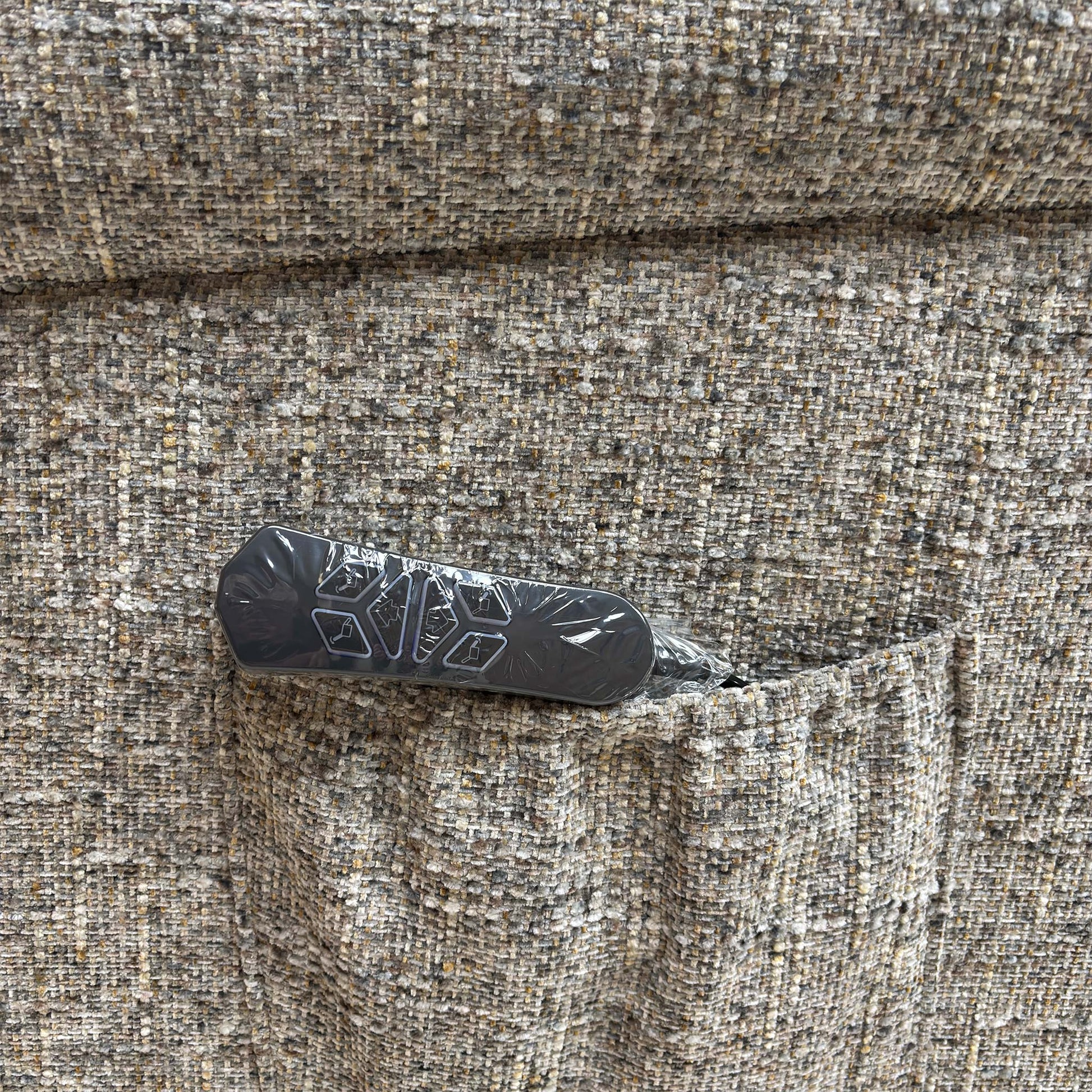 Close up view of the comfortable backrest cushioning and ergonomic design.