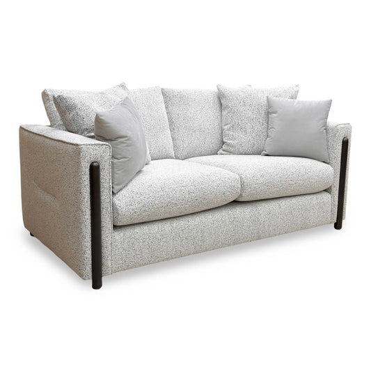 ‘Barney' Silver Zara Fabric 3 Seater Classic Back Sofa