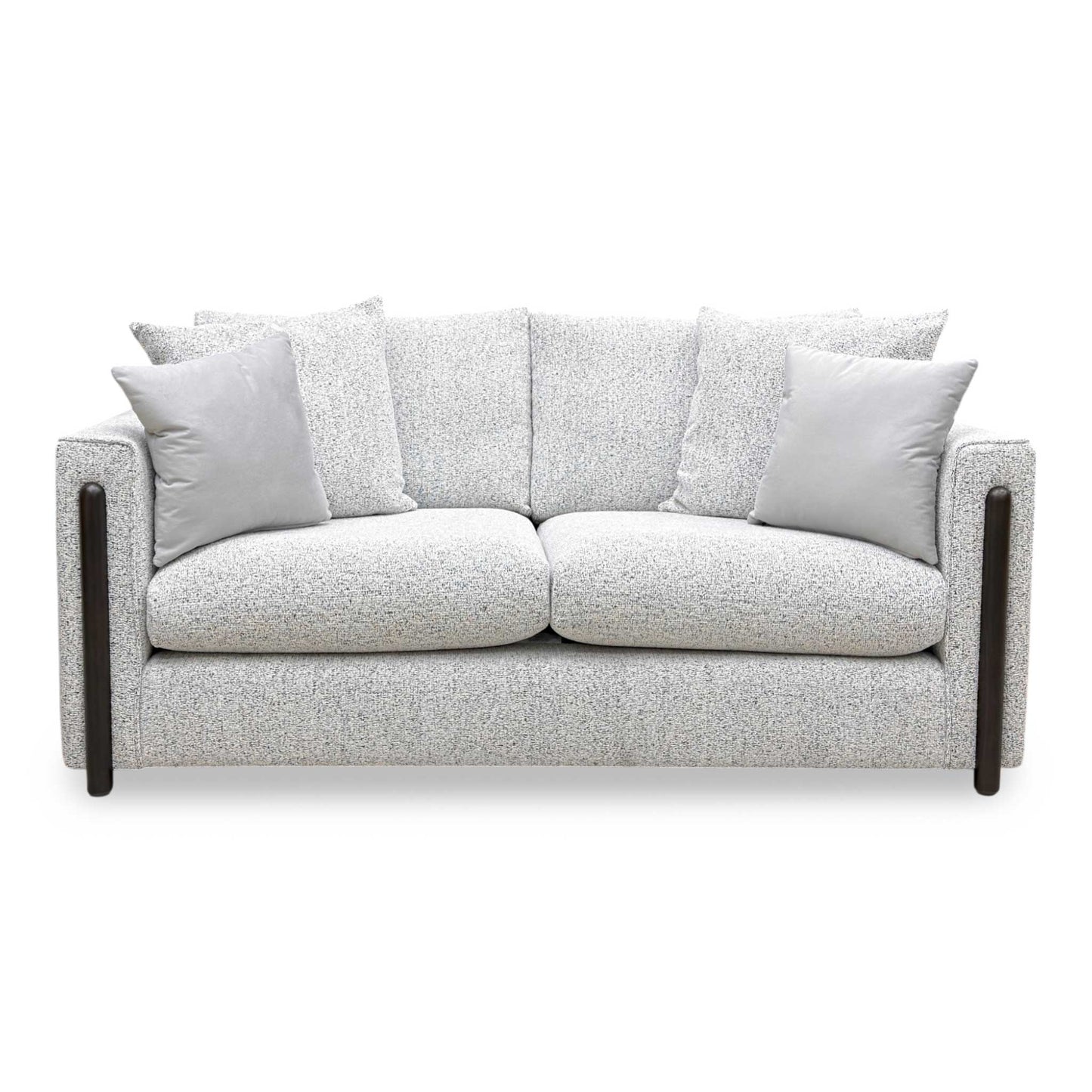 ‘Barney' Silver Zara Fabric 3 Seater Classic Back Sofa