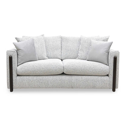 ‘Barney' Silver Zara Fabric 3 Seater Classic Back Sofa