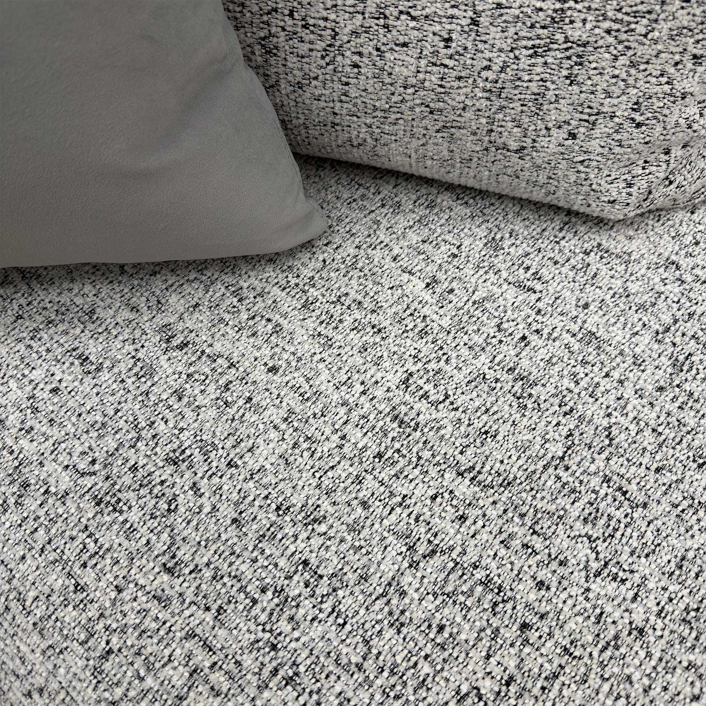 ‘Barney' Silver Zara Fabric 3 Seater Classic Back Sofa