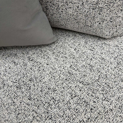 ‘Barney' Silver Zara Fabric 3 Seater Classic Back Sofa