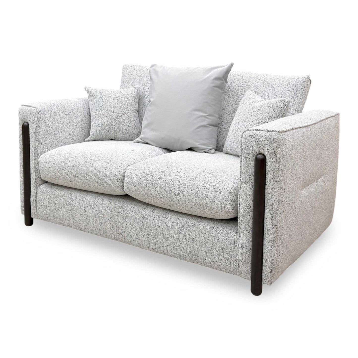 ‘Barney' Silver Zara Fabric 2 Seater Classic Back Sofa