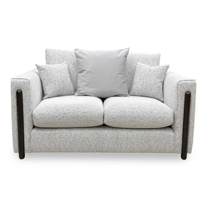 ‘Barney' Silver Zara Fabric 2 Seater Classic Back Sofa