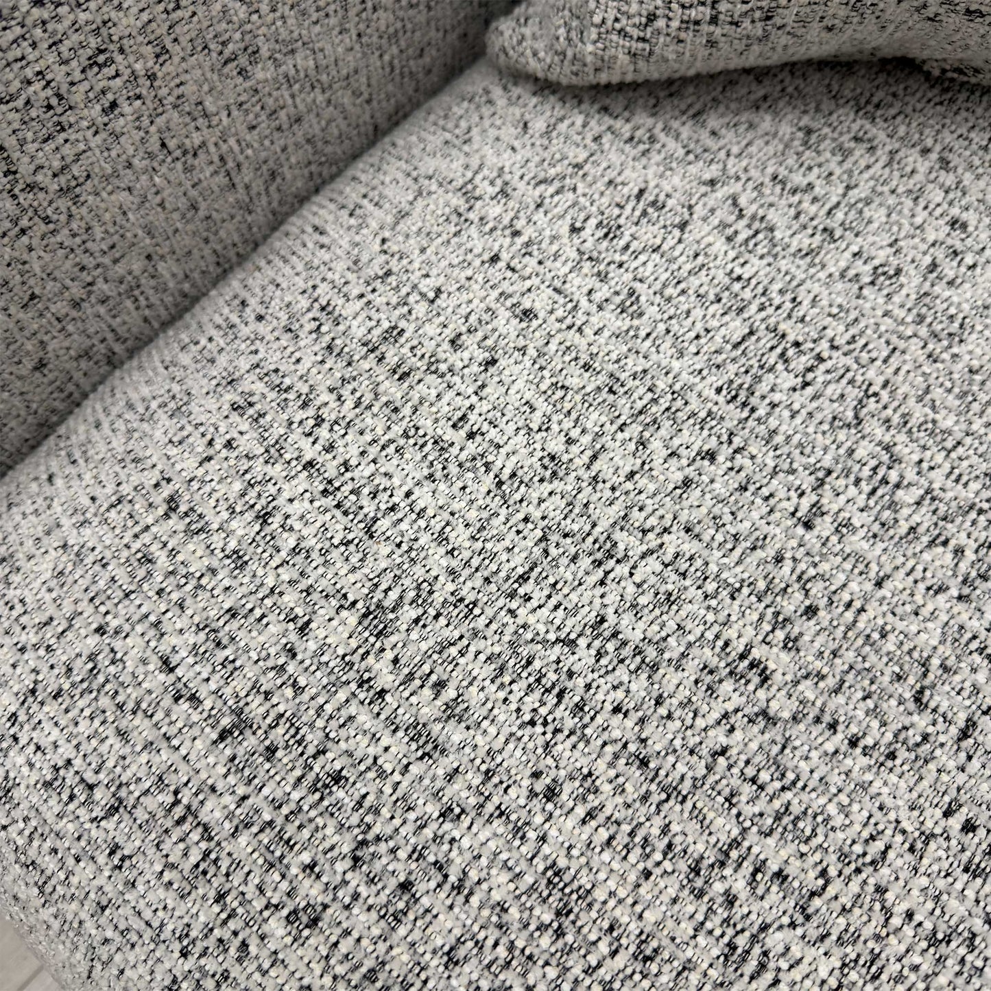 ‘Barney' Silver Zara Fabric 2 Seater Classic Back Sofa