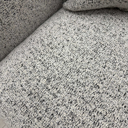 ‘Barney' Silver Zara Fabric 2 Seater Classic Back Sofa