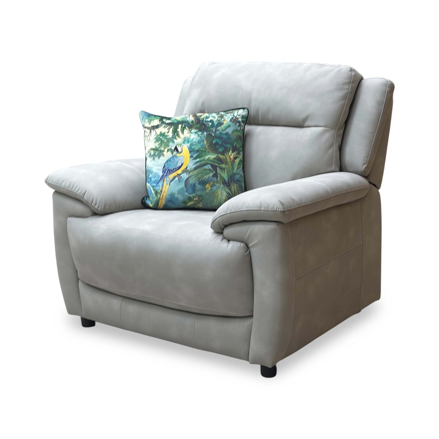 ‘Touch’ Bfa-Bey-R18 Beige Grey Heavy Duty Fabric Armchair
