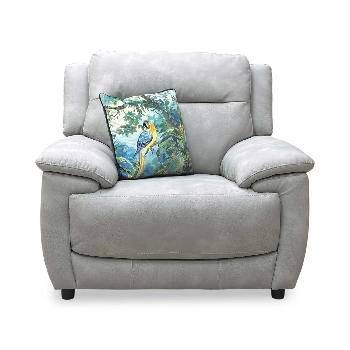 ‘Touch’ Bfa-Bey-R18 Beige Grey Heavy Duty Fabric Armchair