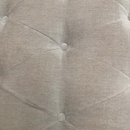 'Palace' Oasis Silver Fabric Large Bench Footstool