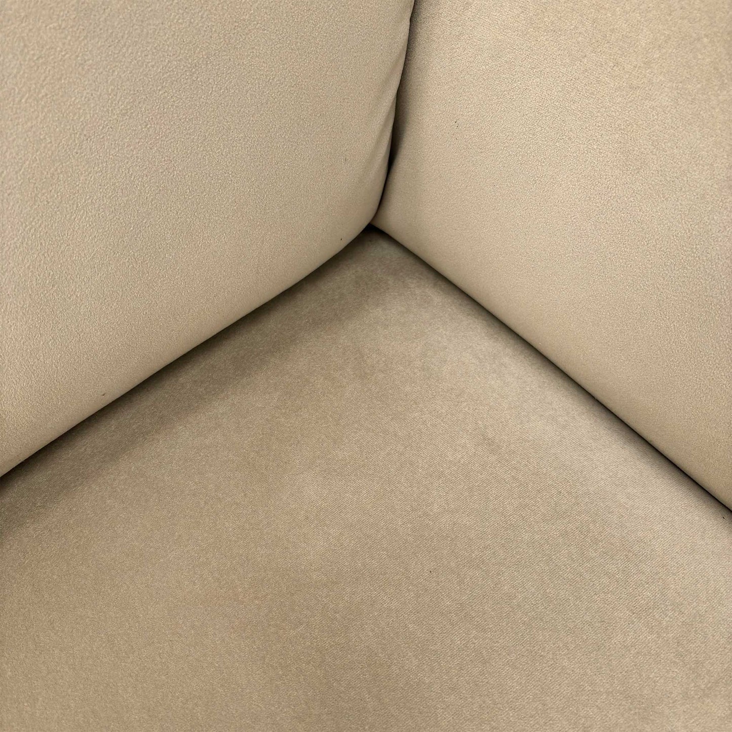 Close-up of the Light Khaki velvet fabric, highlighting the rich, soft-touch texture and the subtle, elegant sheen of the material.