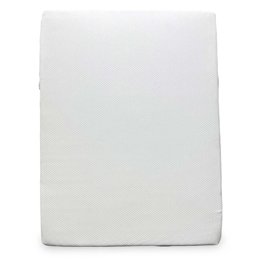 Full view of the Emma King size mattress featuring a modern white and grey removable cover and a triple-layer spring-free foam construction.