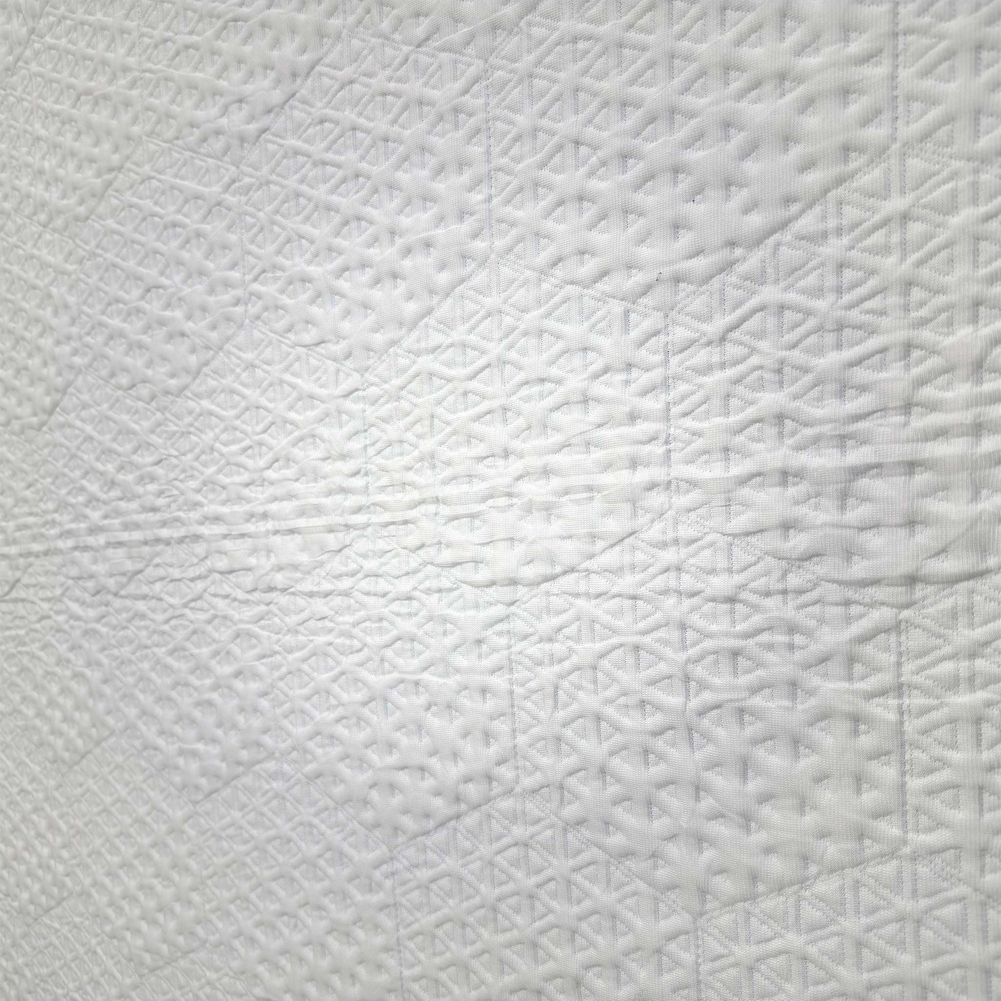 Close-up of the PolarLuxe™ top fabric, highlighting the textured weave and the zipper for the removable, washable cover.