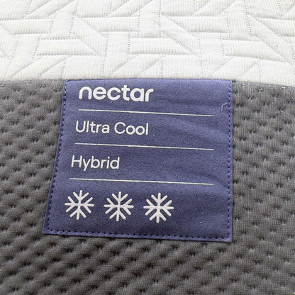 Detailed shot of the cooling fabric cover, highlighting the textured weave designed to regulate temperature and provide a refreshing feel.