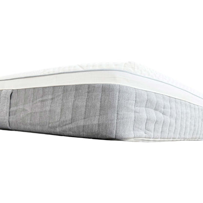 Detailed shot of the integrated side handles on the grey fabric border, featuring reinforced stitching for easy rotation.
