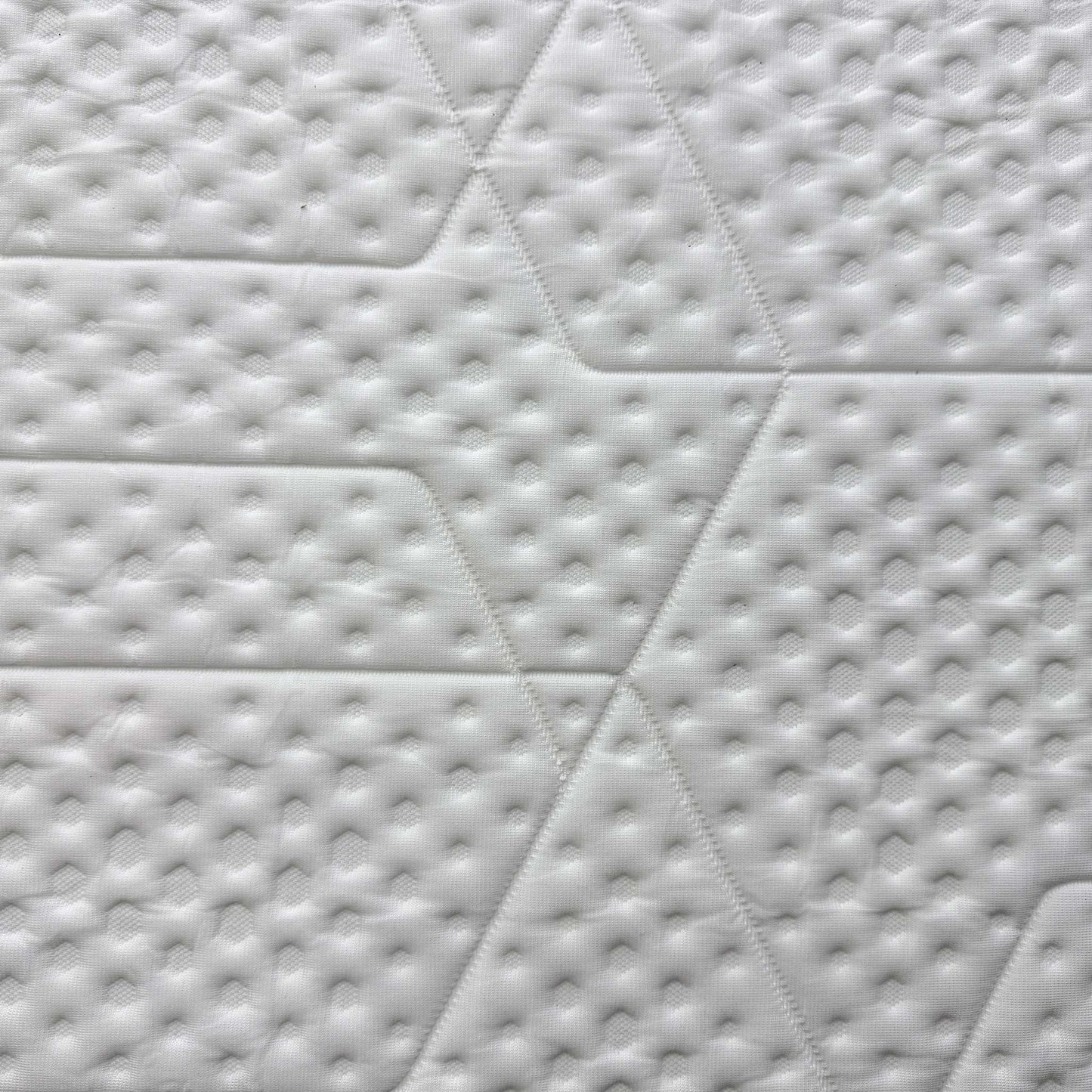 Close-up of the Emma UltraDry™ breathable top cover, highlighting the textured hexagonal knit pattern designed for temperature regulation.