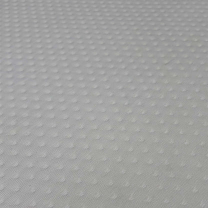 Close up view of the Emma Original hypoallergenic top cover fabric, emphasizing the breathable knitted mesh texture and moisture-wicking design.