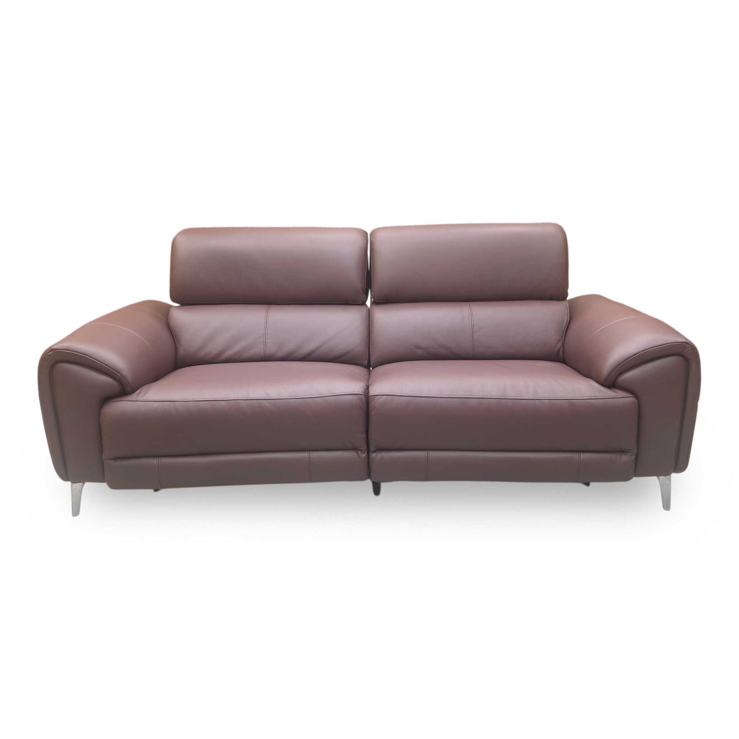 ‘Vino’ Cat-40:30 Oslo Mulberry Burgundy 3 Seater Power Recliner Sofa with Power Headrests