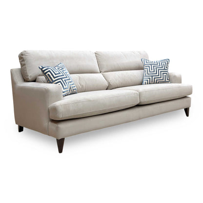 ‘Romilly’ Qui193 Quiet Fawn Oatmeal Wa Ft Velvet 4 Seater Sofa