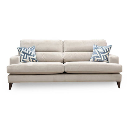 ‘Romilly’ Qui193 Quiet Fawn Oatmeal Wa Ft Velvet 4 Seater Sofa