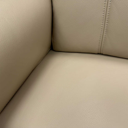 ‘Inca’ Cat-60:05 Bone China Taupe Leather 4 Seater Power Recliner Sofa with Power Headrests