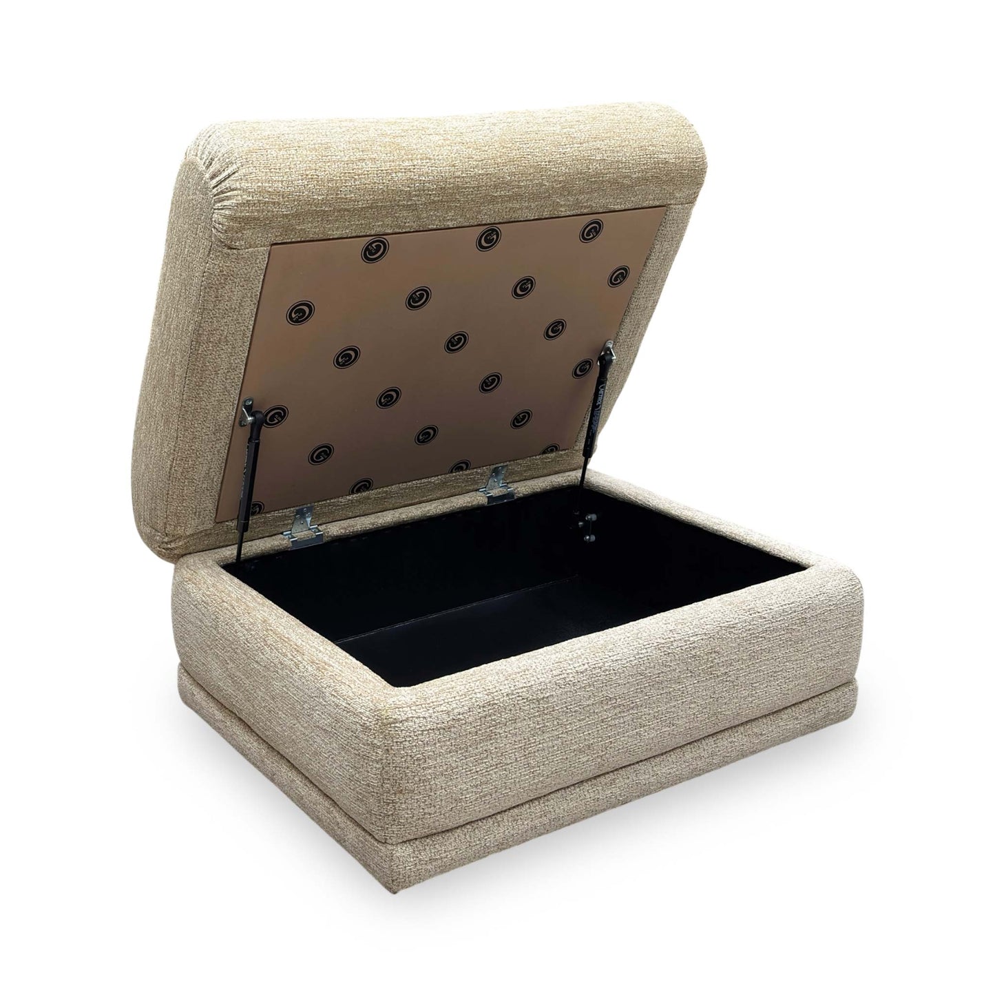 G Plan 'Kingsbury' C030 Kampala Beige Woven Fabric Storage Footstool